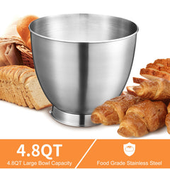 4.8QT Electric Stand Mixer with 12 Speeds - Stainless Steel