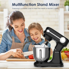 5.5QT Electric Stand Mixer with 12-Speed Tilt-Head – Stainless Steel Bowl