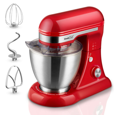 4.8QT Electric Stand Mixer with 12 Speeds - Stainless Steel