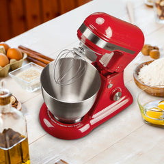4.8QT Electric Stand Mixer with 12 Speeds - Stainless Steel