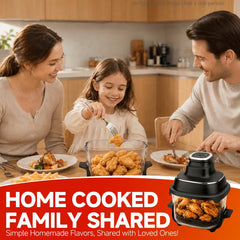 12-in-1 Multi-Function Visual Glass Air Fryer with Viewing Window
