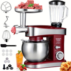 6-in-1 Electric Stand Mixer with 6.3-Quart Stainless Steel Bowl